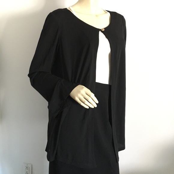 New Vtg French Connection black jacket M - Picture 3 of 8